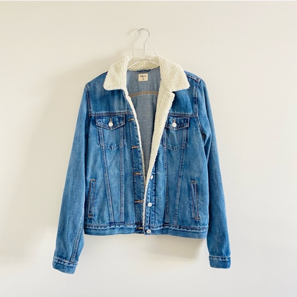 gap | Sherpa Denim Jean Jacket Med Tall